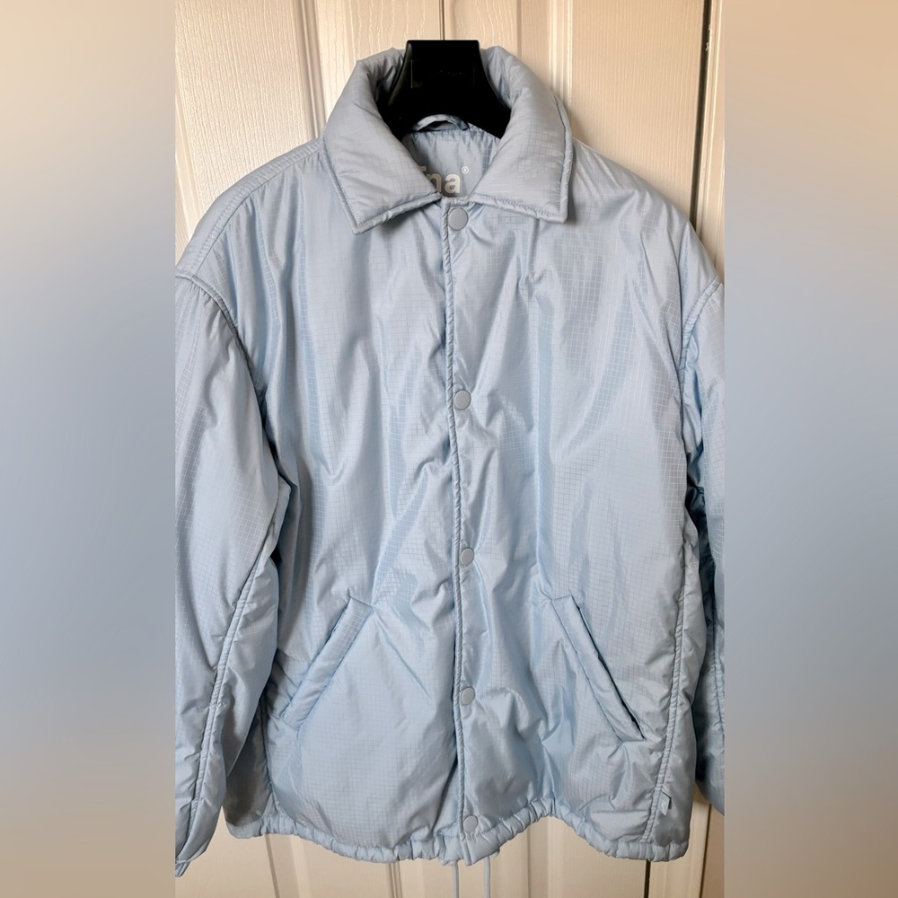 Aritzia TNA Coaches Jacket Pastel Blue XS
